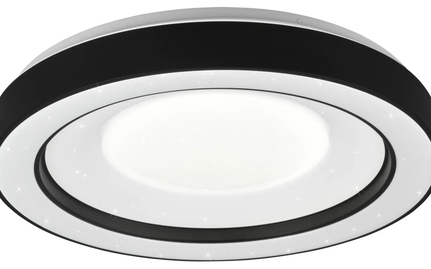 Plafonder-Reality Arco Plafond LED 49cm mattsvart stjärnljus RGBW