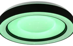 Plafonder-Reality Arco Plafond LED 49cm mattsvart stjärnljus RGBW
