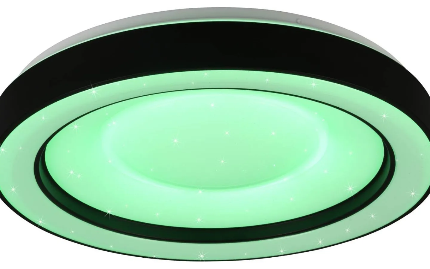 Plafonder-Reality Arco Plafond LED 49cm mattsvart stjärnljus RGBW
