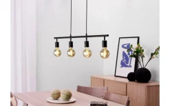 Kök & Matplats|Avlånga Taklampor < Cottex Arc Taklampa 88cm 4L Svart