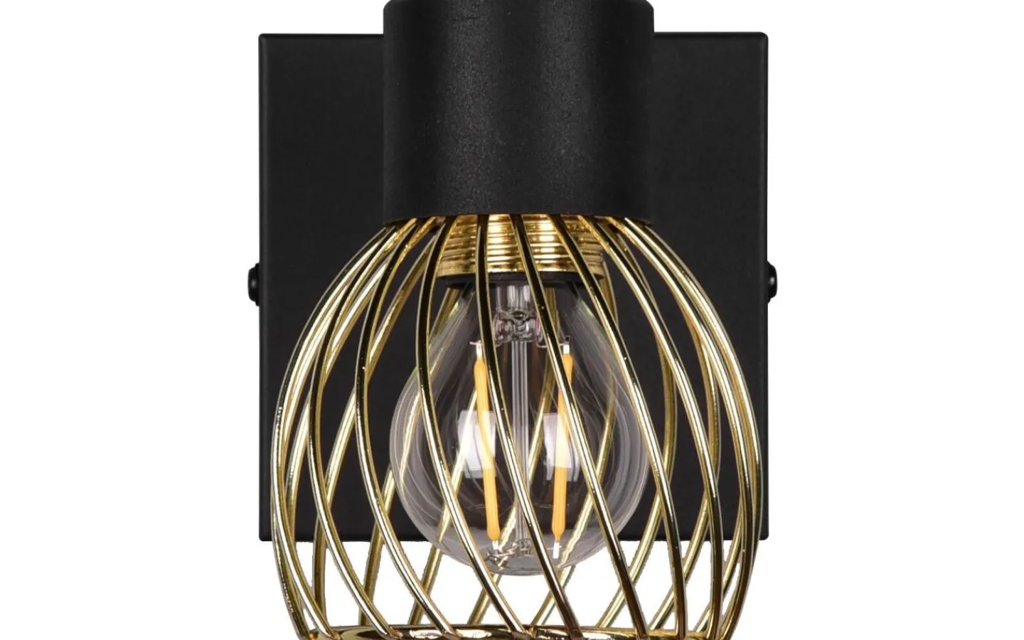 Läslampor-Reality Ardon Spotlight E14 mattsvart/polerad mässing