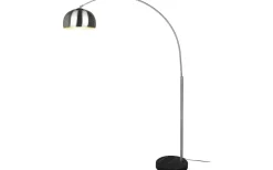 Golvlampor|Golvläslampor-Trio Lighting Argentina Golvlampa E27 borstat stål