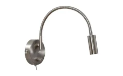 Läslampor < ArmaturHantverk Arholma Vägglampa LED 3W 2700K Nickel
