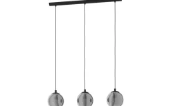 Avlånga Taklampor < Eglo Ariscani Taklampa 77cm 3L Svart/Transparent