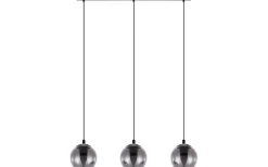 Avlånga Taklampor < Eglo Ariscani Taklampa 77cm 3L Svart/Transparent