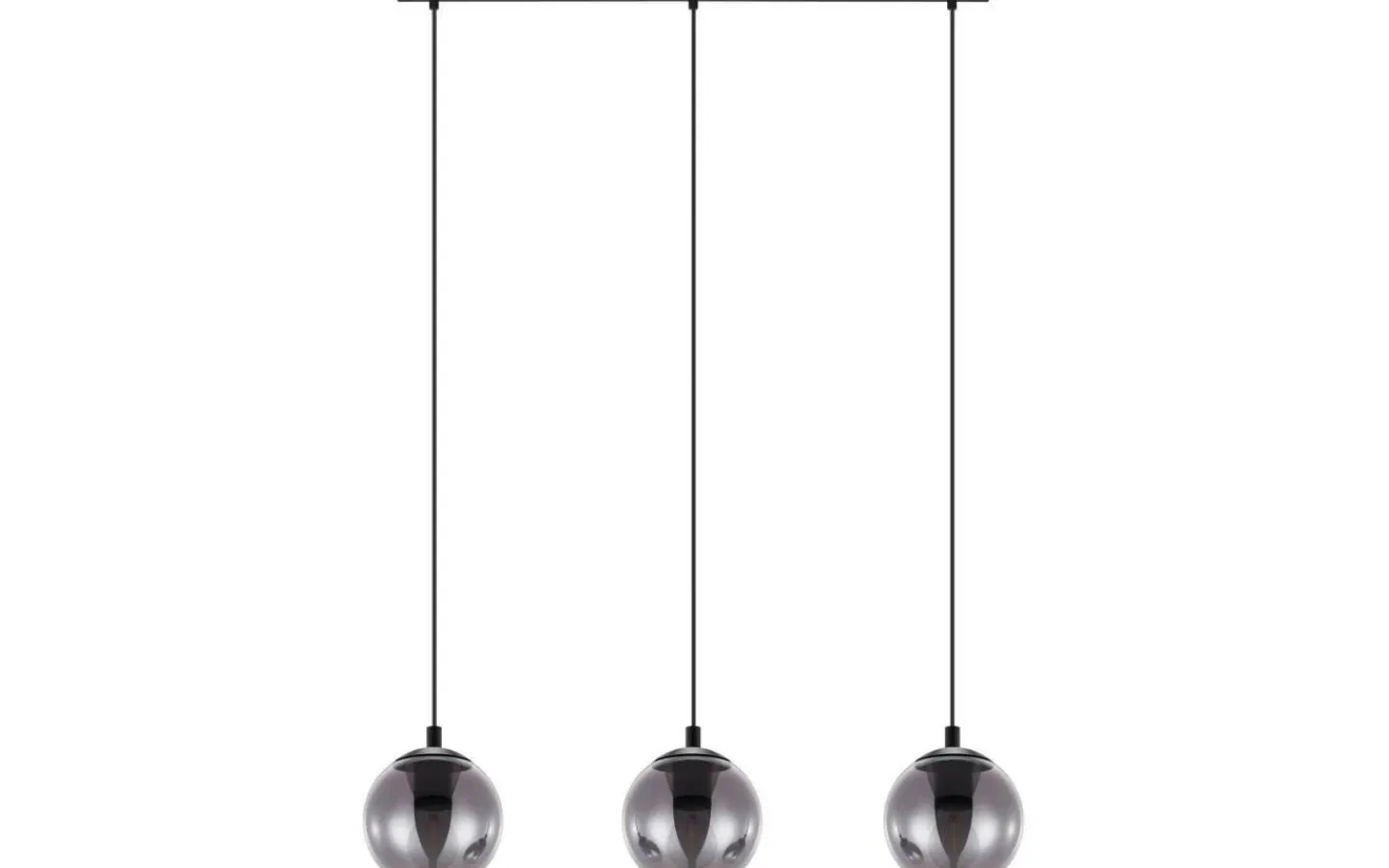 Avlånga Taklampor < Eglo Ariscani Taklampa 77cm 3L Svart/Transparent
