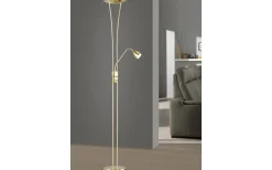 Uplight|Golvläslampor-Trio Lighting Arizona Golvlampa LED uplight mässing