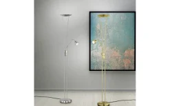 Uplight|Golvläslampor-Trio Lighting Arizona Golvlampa LED uplight mässing