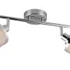 Takspot Med 2 Lampor-Trio Lighting Arosa Spotlight 2-delad E14 krom/grå