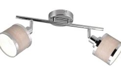 Takspot Med 2 Lampor-Trio Lighting Arosa Spotlight 2-delad E14 krom/grå