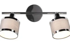 Takspot Med 2 Lampor-Trio Lighting Arosa Spotlight 2-delad E14 krom/grå