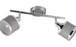 Takspot Med 2 Lampor-Trio Lighting Arosa Spotlight 2-delad E14 krom/grå