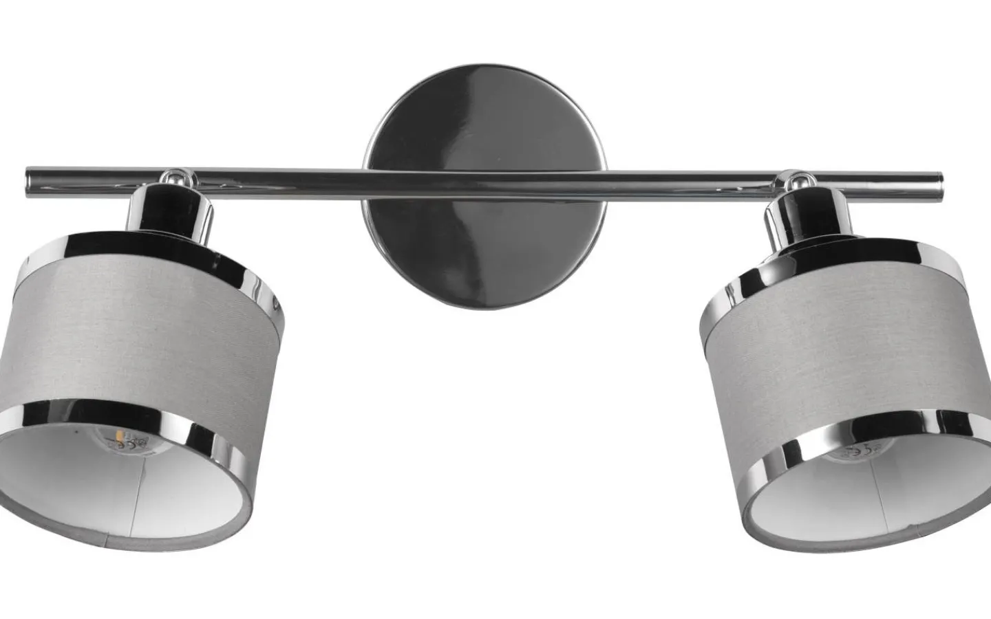 Takspot Med 2 Lampor-Trio Lighting Arosa Spotlight 2-delad E14 krom/grå
