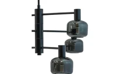 Stora Taklampor Ø50-69 Cm-Dyberg Larsen Arp Takkrona 50cm 6 Kupor Svart/Rök