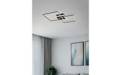 Plafonder-Reality Arribo Plafond LED fyrkantig mattsvart RGBW
