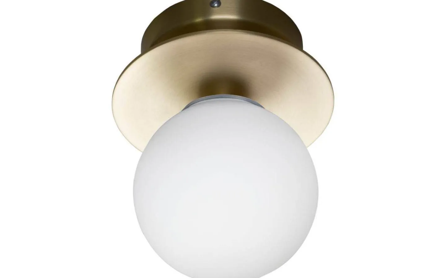 Badrum|Hall & Trappa < Globen Lighting Art Deco Plafond/Vägglampa 16cm Borstad Mässing IP44