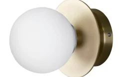 Badrum|Hall & Trappa < Globen Lighting Art Deco Plafond/Vägglampa 16cm Borstad Mässing IP44