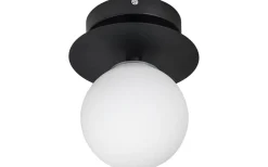 Badrumslampor Vägg|Badrumslampor Tak-Globen Lighting Art Deco Plafond/Vägglampa 24cm Svart/Vit IP44