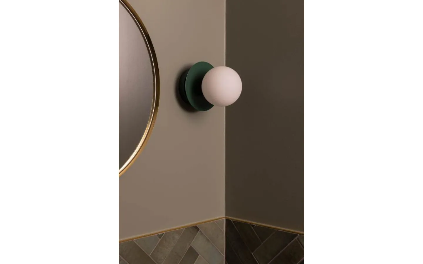 Badrumslampor Vägg|Badrumslampor Tak < Globen Lighting Art Deco Vägglampa/Plafond Grön/Vit IP44