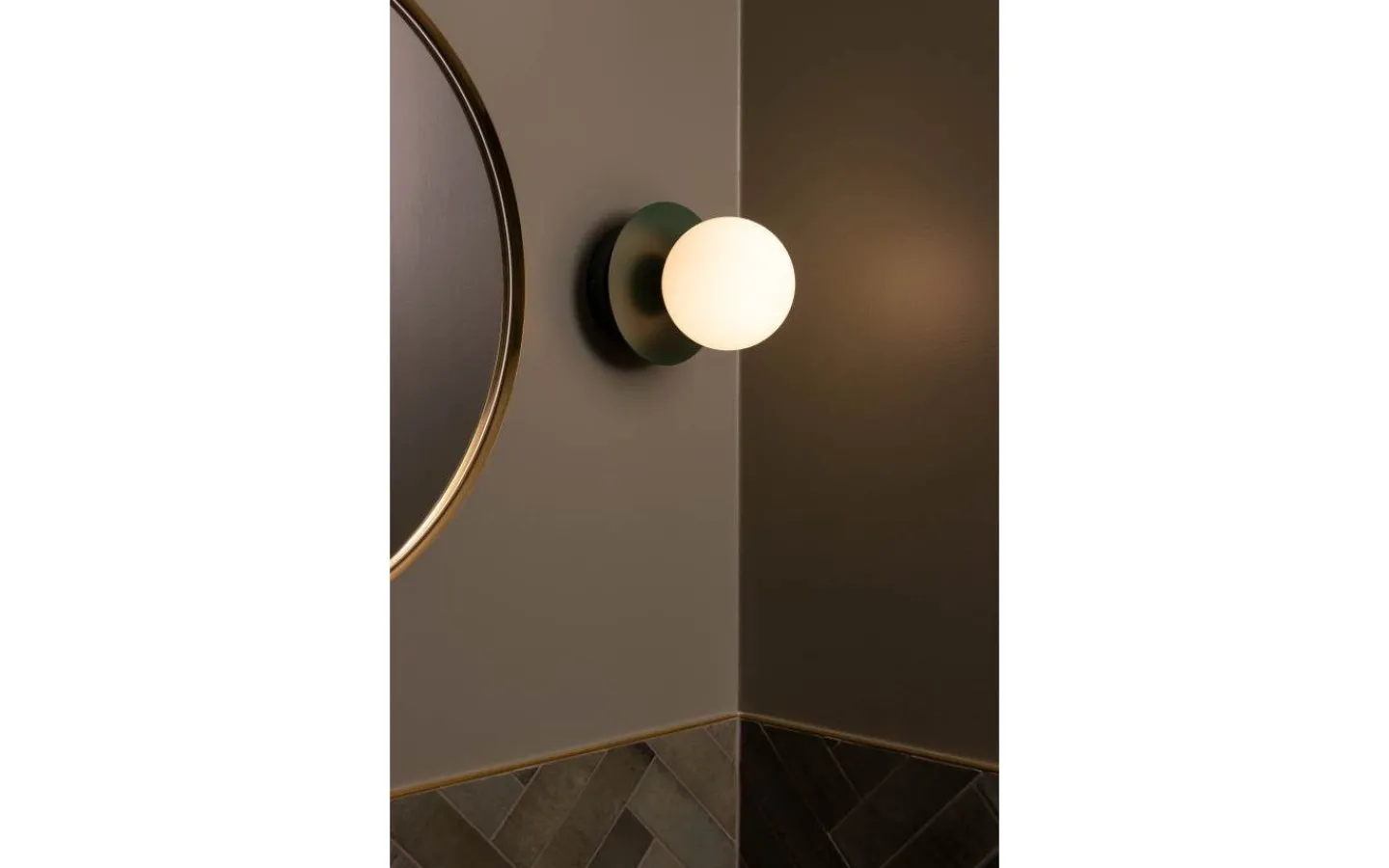 Badrumslampor Vägg|Badrumslampor Tak < Globen Lighting Art Deco Vägglampa/Plafond Grön/Vit IP44