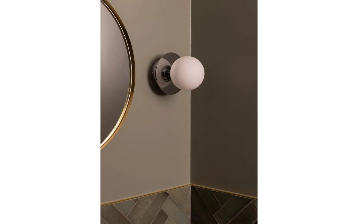 Badrumslampor Vägg|Badrumslampor Tak-Globen Lighting Art Deco Vägglampa/Plafond Krom/Vit IP44