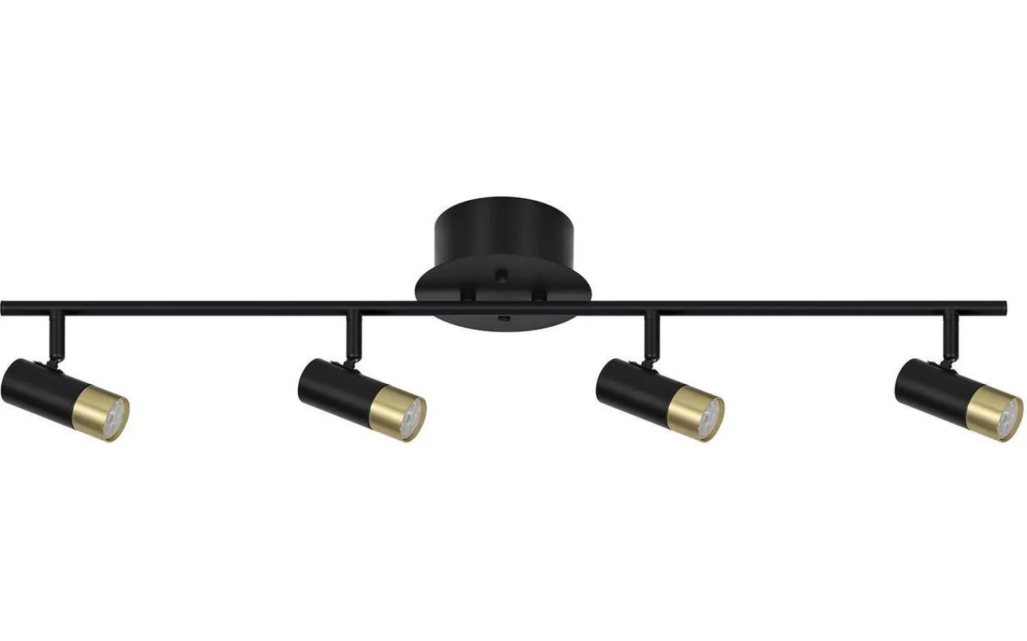 Avlånga Takspotlights|Takspot Med Minst 4 Lampor < Oriva Artemis Takspotlight 85cm Svart/guld