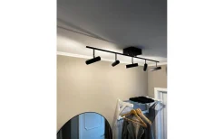 Hall & Trappa|Avlånga Takspotlights-Aneta Artic Takspotlight 106cm LED 5x6W 3000K Svart/Krom