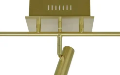 Avlånga Takspotlights|Takspot Med Minst 4 Lampor < Aneta Artic Takspotlight 106cm LED 5x6W 3000K Matt Mässing