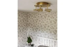 Hall & Trappa|Runda Takspotlights < Aneta Artic Takspotligt 40cm LED 5x6W 3000K Matt Mässing
