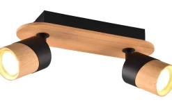 Takspot Med 2 Lampor < Trio Lighting Aruni Spotlight 2-delat GU10 trä/matt svart