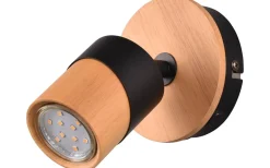 Läslampor-Trio Lighting Aruni Spotlight GU10 trä/matt svart