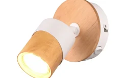 Läslampor-Trio Lighting Aruni Spotlight GU10 trä/matt vit