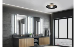 Badrumslampor Tak-Trio Lighting Ascari H2O Plafond LED 40cm mattsvart IP44