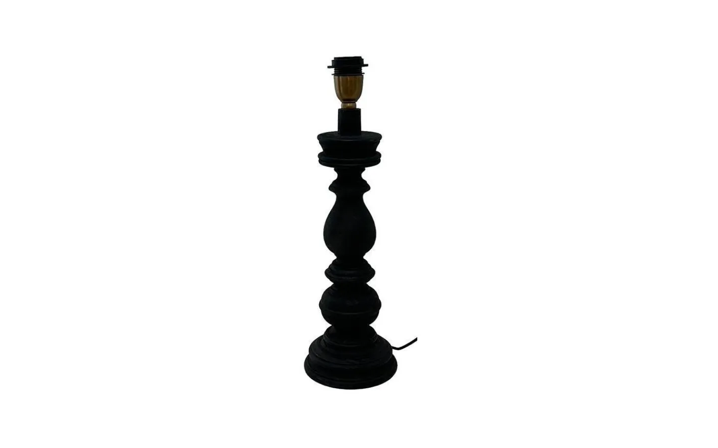 Lampfötter-Hallbergs Ashford Lampfot 48cm Antik Svart