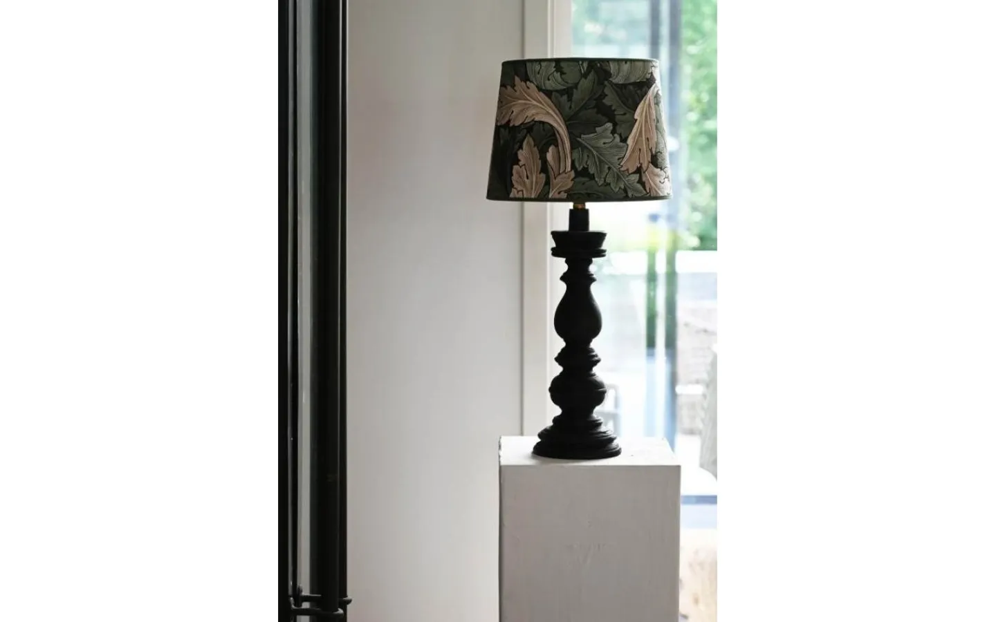 Lampfötter-Hallbergs Ashford Lampfot 48cm Antik Svart