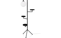 Vardagsrum|Golvlampor < Globen Lighting Astoria Golvlampa 153cm G9 Svart