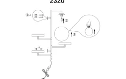 Vardagsrum|Lampetter-Globen Lighting Astoria Vägglampa 62cm G9 Borstad Mässing