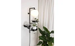 Vardagsrum|Lampetter-Globen Lighting Astoria Vägglampa 62cm G9 Svart