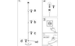 Golvfötter < Globen Lighting Astrid Golvfot 130cm Svart