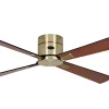 Takfläktar|Vardagsrum-Texa Design Astro 132cm Takfläkt Mässings Motor, Svarta/Körsbärs Blad