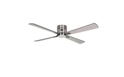 Takfläktar|Vardagsrum < Texa Design Astro 132cm Takfläkt Nickel Motor, Svarta/Ljusgrå Blad