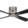 Takfläktar|Vardagsrum-Texa Design Astro 105cm Takfläkt Nickel Motor, Svarta/Ljusgrå Blad