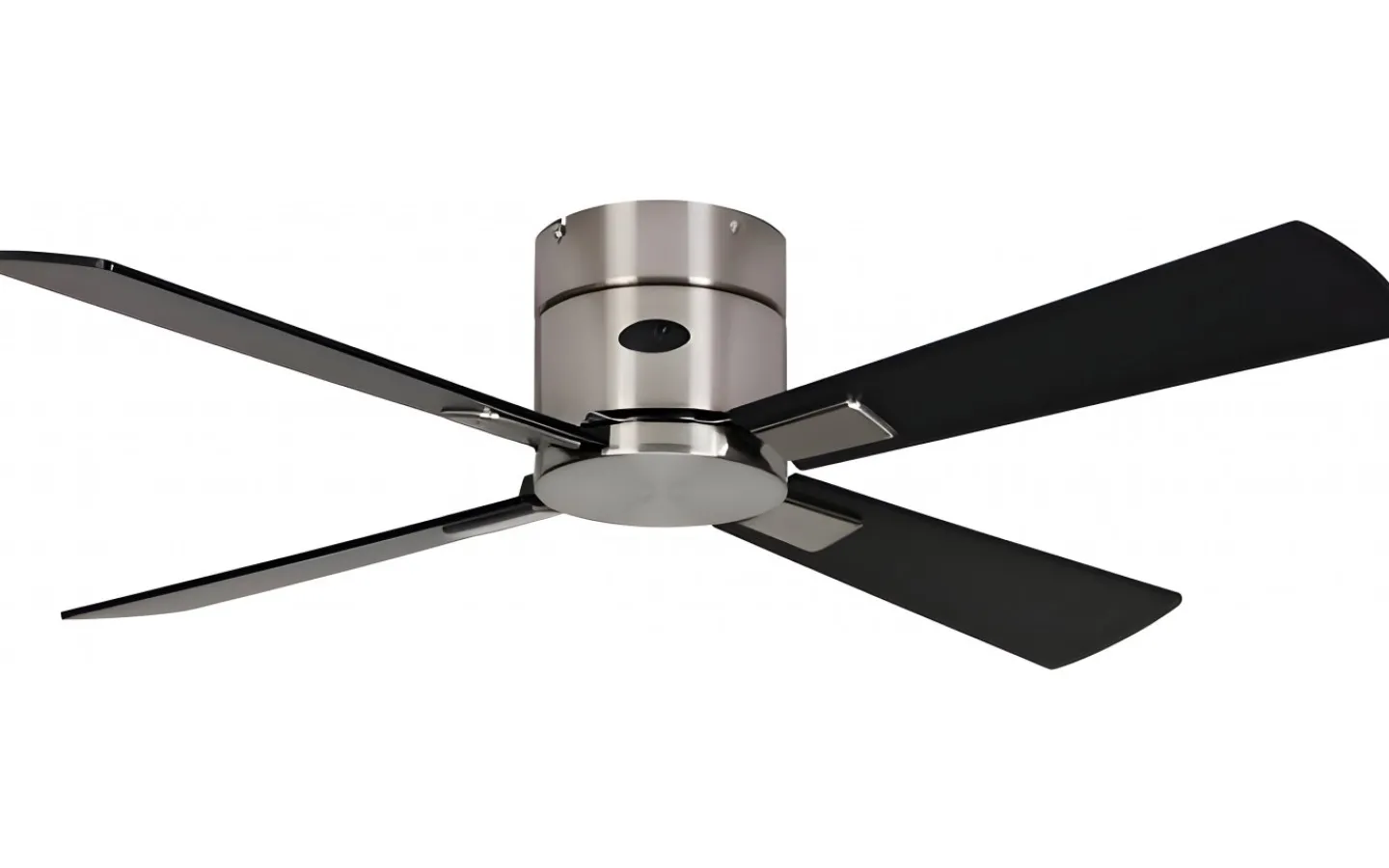 Takfläktar|Vardagsrum-Texa Design Astro 105cm Takfläkt Nickel Motor, Svarta/Ljusgrå Blad