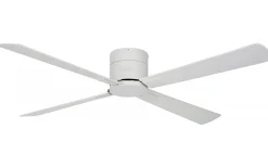 Takfläktar|Vardagsrum-Texa Design Astro 132cm Takfläkt Vit Motor, Vita/Vitlaserade Ek Blad