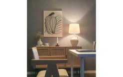 Bordslampor < Aneta Athena Bordslampa 58cm Naturvit