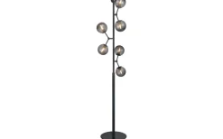 Golvlampor-Halo Design Atom Golvlampa 155cm Svart/Smoke