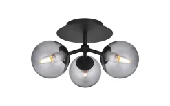 Plafonder-Halo Design Atom Plafond Ø26cm Svart/Smoke