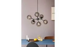 Stora Taklampor Ø50-69 Cm-Halo Design Atom Taklampa 57cm Svart/Smoke