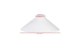 Reservglas Och Reservdelar-PR Home August Glasskärm Vit Till Skomakarelampa 25cm