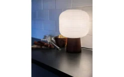 Bordslampor < Aneta Aura Bordslampa 28cm Bruntbets/Vit